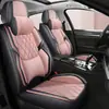Funda para Asiento de Coche Tejido Técnico Transpirable En Stock Cojín Universal para Todas las Estaciones Cojín de Asiento de Cobertura Total con Soporte Lumbar Funda de Asiento para Cinco Plazas