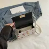 Bolso Kelly Corduroy Fresco Versátil Nuevo Verano 2024 para Mujer Bolso de Hombro de Fresa Lindo Moda Coreana Bolso Cruzado