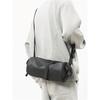 Bolso de Hombro para Hombre Estilo Japonés Marca de Moda Bolso Pequeño Cilindro para Mujer Bolso Cruzado Casual para el Trabajo Mochila Deportiva Simple para Montar