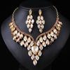 Accesorios Europeos y Americanos Set de Collar Retro Exagerado para Mujer Cristal de Lujo Accesorios para Vestido de Banquete Cadena para Clavícula Venta Directa de Fábrica