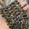 Estrella de seis puntas de 10 mm pastel redondo piedra natural cuentas sueltas semiacabadas corte duro redondo accesorios al por mayor para collar pulsera DIY