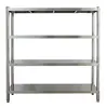 Prateleiras de Aço Inoxidável 304 Transfronteiriças, Porta-Utensílios de Cozinha, Porta-Panelas de Armazenamento para Hotel, Prateleiras Domésticas para Micro-ondas