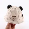 Gorro de Bebé Primavera y Otoño Estilo Coreano Súper Lindo Oso Niño Sombrero de Sol para Bebé Niño de Otoño Protección Solar Sombrero de Pescador