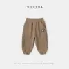 [Combinando] Roupa Infantil Dudu Calças Infantis Calças de Moletom de Inverno para Meninos Calças Casuais de Lã de Inverno para Meninas