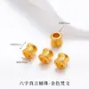 Tendencia Nacional Método Antiguo Arena Oro Colgante Fuego Azul Goteo de Aceite Suerte Hueco Tallado Incrustado Perlas Hecho a Mano DIY Pulsera Collar Accesorios