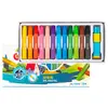 Deli 72052 Pasteles al Óleo 24 Colores Completo Jardín de Infancia Niños Graffiti Artístico 72050 Pintura de Cera No Ensucia las Manos