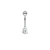AliExpress eBay Amazon Explosões Unha do Umbigo de Aço Inoxidável com Zircônia Anel do Umbigo Joia para Body Piercing
