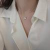 Collar de Asteroide Cósmico Nicho de Lujo Ligero de Alta Gama para Mujer Plata Esterlina Chapada Simple Estrella Zircón Cadena Clavícula Libro Rojo