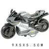 Juguetes de Modelo de Motocicleta de Aleación con Retroceso Transfronterizos Adornos de Escritorio Motocicleta Muñeca Clip Infantil Máquina de Juegos Regalos Venta al por Mayor