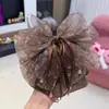 Accesorio para el cabello estilo Hepburn de lunares con una pinza de tiburón grande, diseñado para cabello voluminoso, adecuado para coletas altas, pinza de cangrejo triangular, accesorio para el cabello para mujer