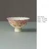Juego de Té Miyen Rosa Pétalo de Loto Pintado a Mano, Tetera de Cerámica, Tapa, Taza de Té, Juego de Té de Viaje, Juego de Té Kung Fu para el Hogar