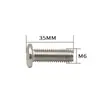 Fábrica fuente hierro galvanizado perno de cabeza plana herrajes para muebles accesorios conector cabeza grande plana cabeza hexagonal tornillo