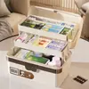 Caja de Almacenamiento de Contraseñas con Cerradura, Pequeña Caja de Almacenamiento Portátil Multifuncional a Prueba de Polvo para el Hogar, Dormitorio, Documentos y Materiales