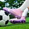Nuevos zapatos de fútbol para hombre 2025 niños y niñas tf zapatos de entrenamiento de tachuelas rotas para niñas de primaria ag zapatos de fútbol de tachuelas largas