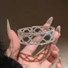Pulseira Aberta Europeia e Americana Transfronteiriça de Zircônia Cravejada de Diamantes Pulseira Elegante de Alto Nível de Luxo Leve Nicho Versátil Joias da Moda para Mulheres