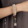 Atacado de fábrica Shun Bai Xing Yue Bodhi Zi Pulseira de Contas de Buda Xing Yue Bodhi Guofeng Círculo Duplo Pulseira Fornecimento ao Vivo