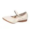 Sapatos de dança femininos, sapatos para dança quadrada para adultos, sapatos de salto baixo com sola macia para meia-idade e idosos, sapatos de dança latina prateados com sola plana