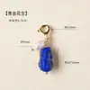 Chaveiro de Ágata Fonte de Sal de Cristal Natural Pingente Pequeno de Ágata Branca Pingente para Pulseira de Cristal DIY Acessório Decoração