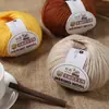 213 Hilo de Lana Hilo de Lana Merino Hilo de 3 hebras Tejido a Mano Hilo Medio Fino Suéter Auto-Tejido Gorro Bufanda Hilo