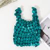 Bolsa de bolhas retrátil mágica forro feminino bolsa espinhosa bolsa Sanpu bolsa abacaxi bolsa de mão plissada retrátil