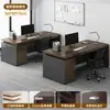 Combinación de Escritorio y Silla para Personal Estación de Trabajo Simple Moderna Individual y Doble Escritorio de Oficina para Jefe Escritorio Financiero para Computadora