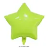 Globo de Película de Aluminio Estrella de Cinco Puntas Versión Ligera de 5 Pulgadas 10 Pulgadas 18 Pulgadas Globo Estrella de Color Puro Decoración para Fiesta de Cumpleaños Venta al por Mayor