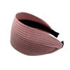 Diadema de ala ancha estilo Yi Mengling para mujer, tejida a la francesa, con presión en la parte superior craneal alta, tarjeta para el cabello, diadema de moda, tocado, accesorios para el cabello