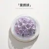 Cerámica Patrimonio Cultural Inmaterial Flor de Porcelana Difusor de Aromaterapia Amasado a Mano Hortensia Morada Adornos de Flores Grandes Regalos de Alta Gama para Clientes y Souvenirs