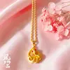 Collar de pez dorado al por mayor, abundancia de peces durante todo el año, colgante de carpa koi, exquisito, rico, auspicioso, moderno, cadena versátil para la clavícula, transfronterizo