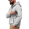Cárdigan con capucha de color liso para exportación transfronteriza, chaqueta sudadera deportiva casual de ajuste holgado para hombre, Amazon, primavera/otoño