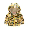 Chaqueta para niños y niñas, primavera y otoño, gorro fino, camisa con cremallera de moda bonita para bebés, abrigo para niños