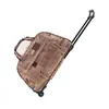 Carro de Lote Directo de Fábrica Bolsa de Viaje Carrito de Maleta Bolsa de Viaje Portátil Grande Bolsa de Lona Moda Impermeable Bolsa de Equipaje