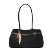 Bolsa de mano grande de terciopelo mate transfronteriza, estilo retro y casual, bolso de hombro, diseño de alta gama, adecuado para ir al trabajo, venta al por mayor desde la fábrica