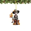 Nuevo producto transfronterizo en stock: Colgantes planos de acrílico de dibujos animados mixtos de Halloween y llaveros de acrílico