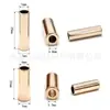 25x7/20x 7mm longo cilíndrico grande furo metal sino através corda fivela de corda de liga de zinco botão de ajuste de cauda de corda