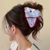 Presilha de Cabelo Triângulo Grande para Mulheres, Estilo de Luxo, Estilo Coreano Extra Grande Pinça Tubarão para Cabelos Grossos, Novo Modelo
