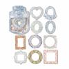 Porta-cartões Momo luz flutuante série Sombra Caindo relevo hand account oco material DIY base de decoração 20 peças em 4