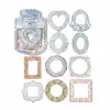 Pacote de Cartas Momo Série Luz e Sombra Flutuantes Base para Decoração de Material de Diário DIY Vazado em Relevo 20 Folhas em 4 Designs