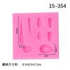 Arcilla cerámica blanda DIY molde de rebanada de carne carnosa Mini molde de silicona pequeño para azúcar en maceta