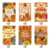 Adesivos decorativos de garrafa para o Dia de Ação de Graças com tema de outono, adesivos para garrafa de bebida de festa da colheita, adesivos de Ação de Graças