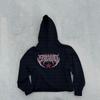 Novo moletom com capuz de comércio exterior da moda de rua americana, moletom personalizado com strass e estrela, moletom solto masculino e feminino