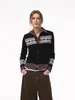 Estilo Perezoso Jacquard Retro 2025 Nueva Atmósfera Otoño e Invierno Elegante Empalme Cárdigan de Punto Suéter Chaqueta Corta para Mujer