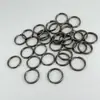 Anel de cânhamo preto fosco anel duplo chaveiro anel de cavalo diâmetro 10mm anel duplo anel de ferro preto fosco anel duplo anel de ferro pequeno chaveiro