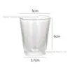 Copo de Vidro Transparente para Aromaterapia DIY Garrafa de Vidro Suporte para Velas Copo de Vela Recipiente Espesso para Velas Decoração Copo Vazio para Aromaterapia