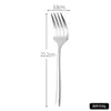Talheres Série Luar em Aço Inoxidável, Faca, Garfo, Colher Estilo Ocidental, Faca de Bife de Hotel, Garfo, Colher de Servir, Colher de Sobremesa, Garfo de Frutas