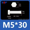 Varilla de Extensión para Tornillo M3M4M5M6M8M10M12 Plástico de Nylon Aislante Retardante de Llama Exterior Hexagonal