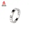 Anillo de Pareja Geométrico Chapado en Oro Plata de Ley S925 Joyería de Exportación Japonesa y Coreana para Mujer Fabricante Fuente Mayorista Anillo
