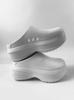 Pantuflas cerradas de suela gruesa para mujer, ligeras, antideslizantes, que aumentan la altura, zapatos de chef, zapatillas tipo muffin deportivas, zapatos con agujeros, sandalias para mujer