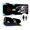 Alfombrilla de ratón luminosa RGB para Gaming E-Sports Pad para teclado Transfronterizo Estilo nacional Engrosada Pad para escritorio de oficina LED Colorida Tamaño Grande