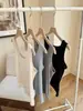 Camisola de Lyocell Tencel para Mujer, Capa Base sin Mangas para Primavera y Verano, Se Puede Usar por Fuera, Estilo Delgado, Chaleco de Lana
